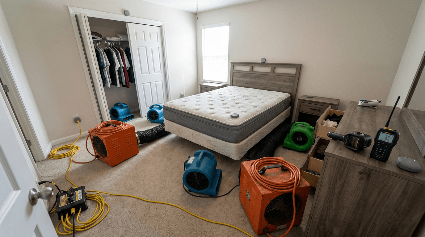 Traitement thermique professionnel d'une chambre contre les punaises de lit par Insecta Extermination